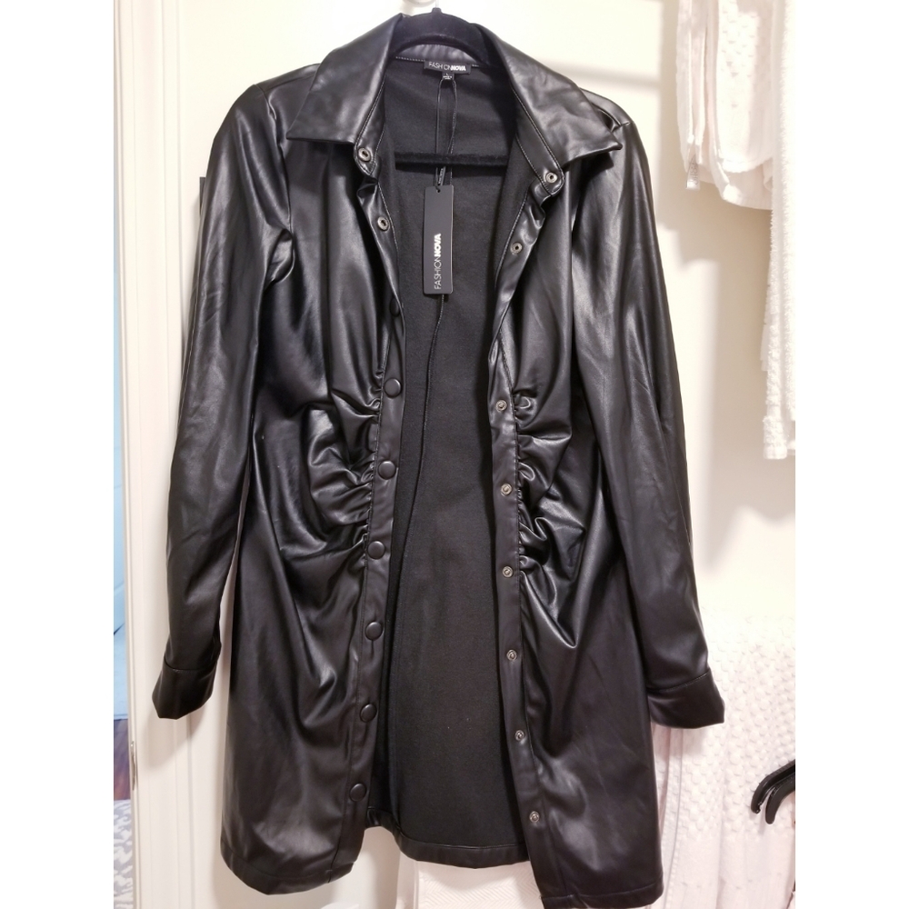 Black Leather Jacket size L